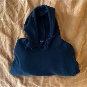black brandy melville cropped hoodie